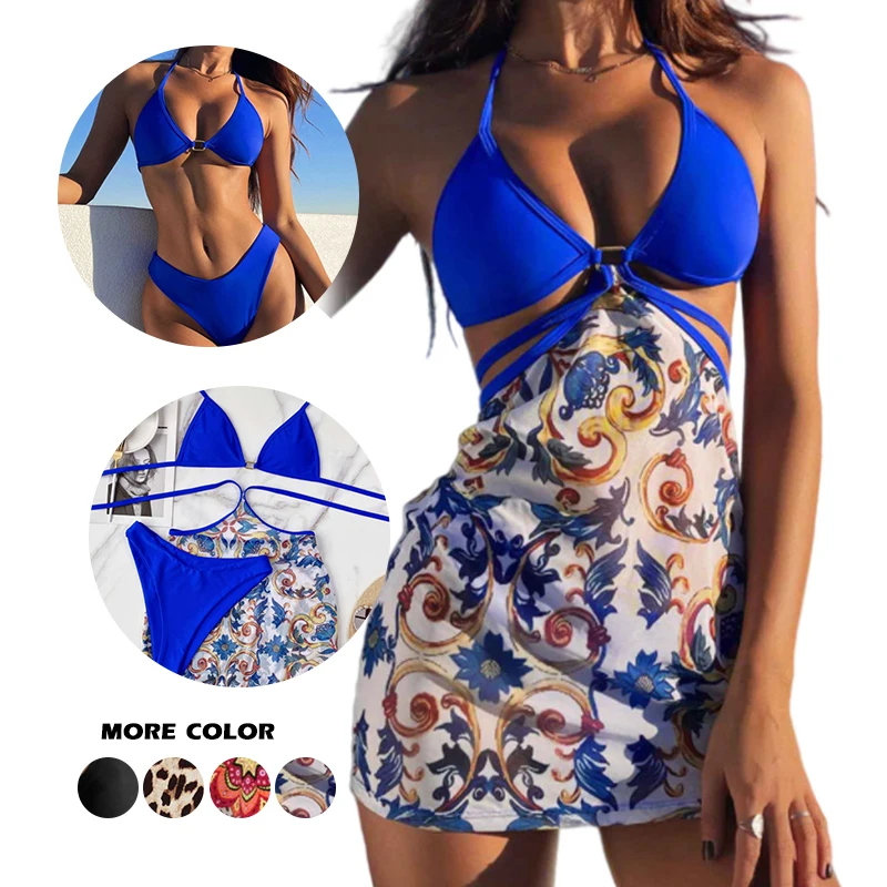 

2021 Custom Private Label Designer Bikini Set Swim Suit Bandage Biquini Sexy Swimwear Women Bikini Swimsuit, As picture show