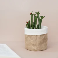 

Decorative Desk Jute Flower Pot Plante