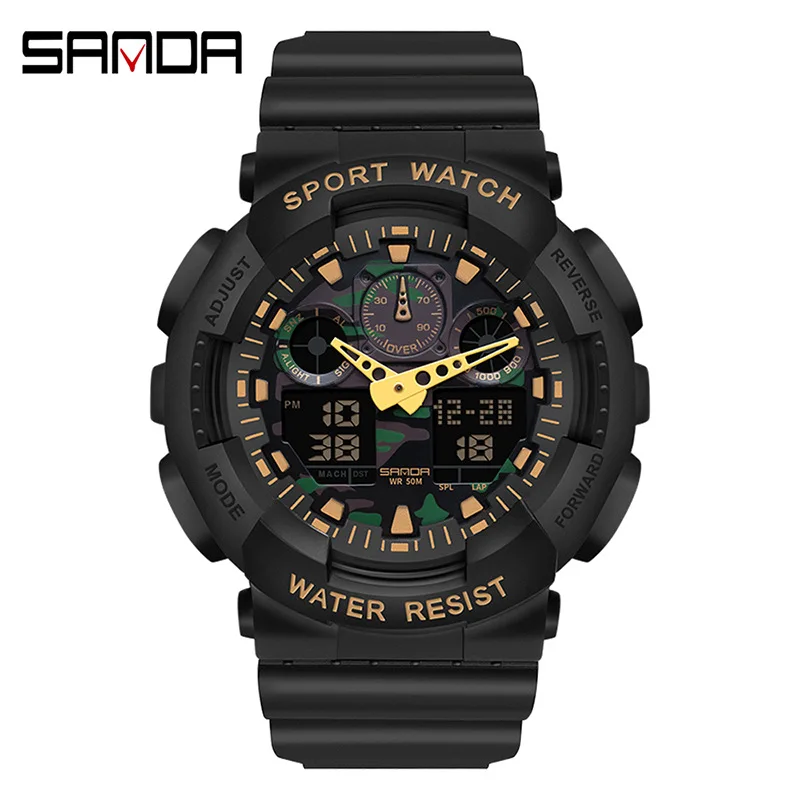 

2021 sports leisure men's and women's versatile digital watch outdoor multifunctional luminous waterproof electronic watch