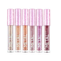 

Custom logo 12 Colors high pigment long lasting metallic lip gloss holographic lipgloss vendor