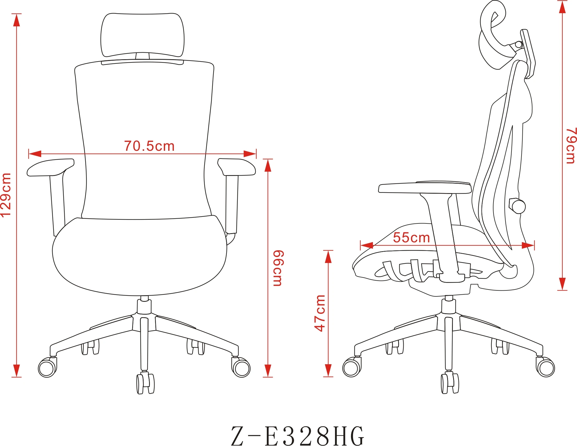 2023 Factory New Design Full Mesh Swivel Chair Ergonomic Office Chair