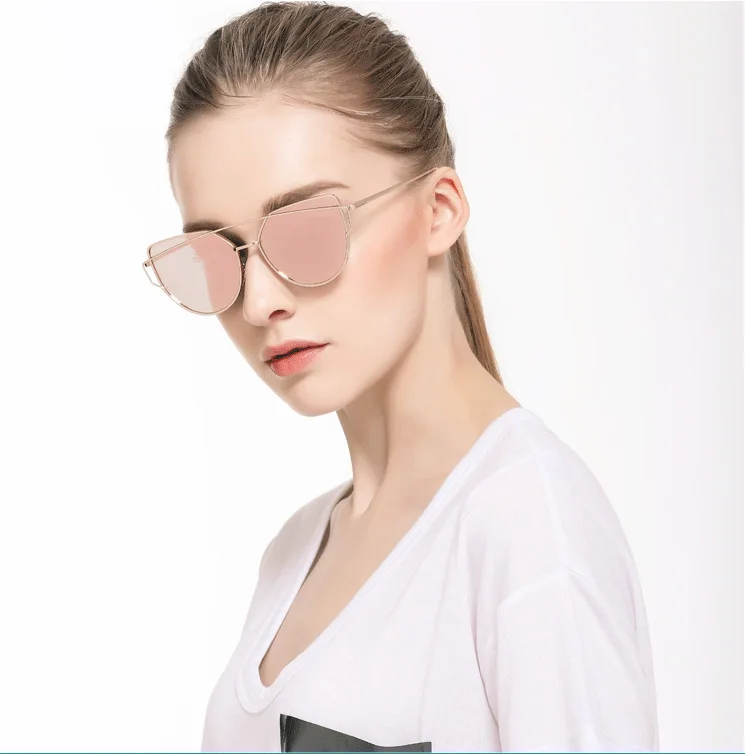 

Special design elegant metal Frame high fashion pc Multi-color lens sunglasses, Custom colors