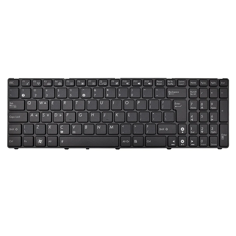 

Laptop Keyboard for Asus K52 G60 G51 G72 G73 UL50 UX50 G53 K52DR K52F K52J K53S K53SV K53SM K72 K73 A53S N61 B53E B53F X52D X53S, Black