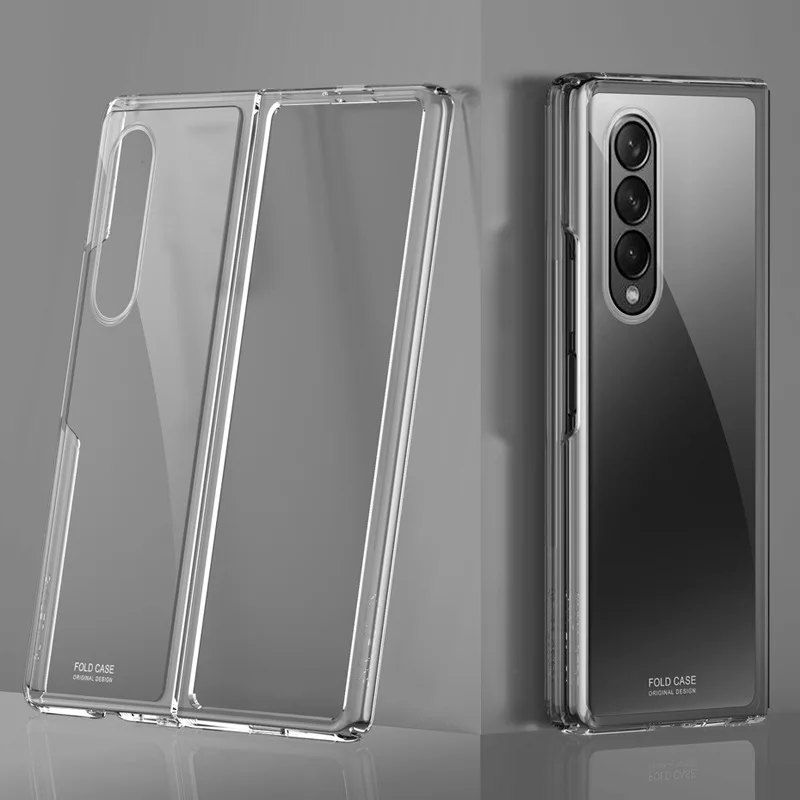 

pc clear phone case for samsung mobile phone 360 full cover anti-drop flip cover for Samsung galaxy z fold 3