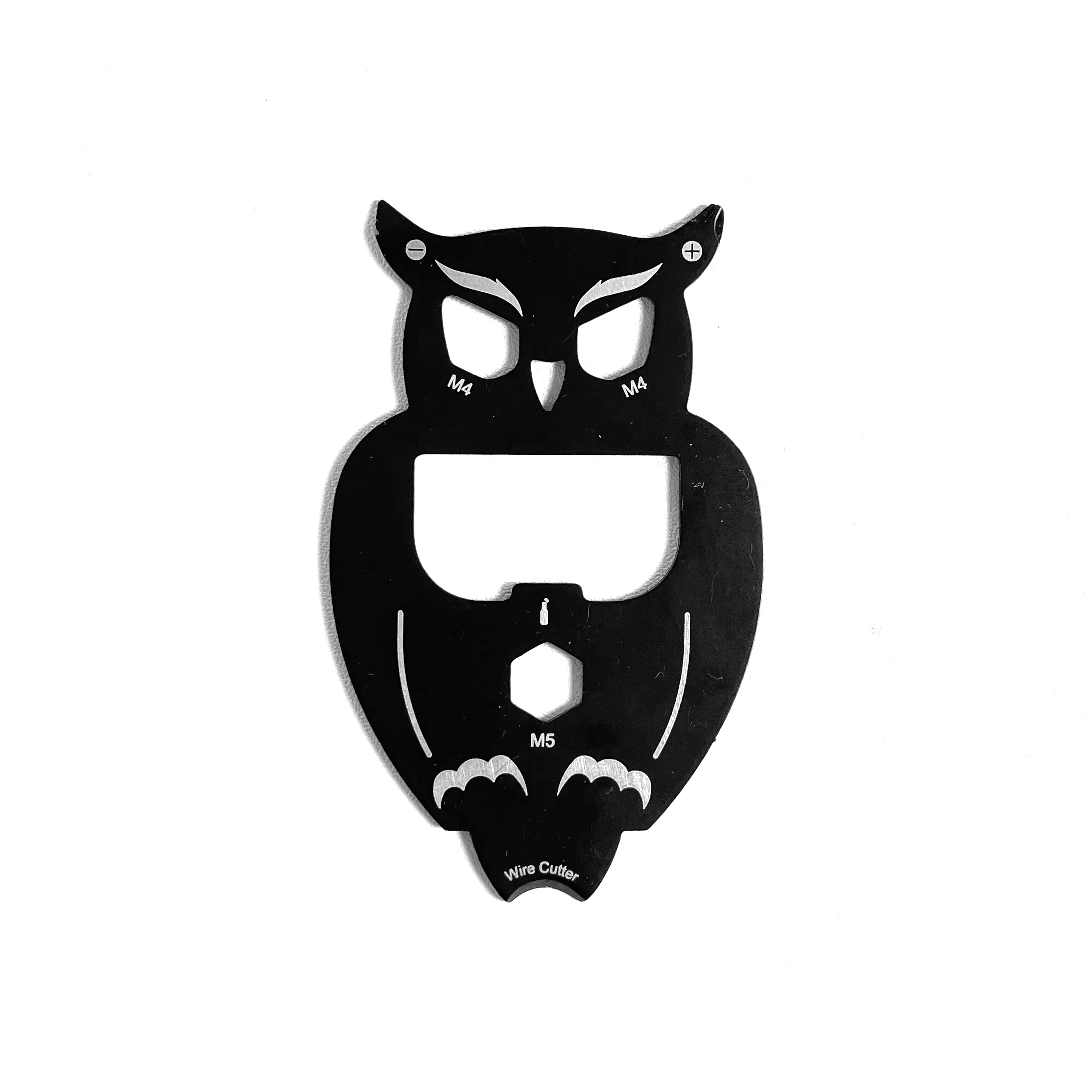 

New Design Free Sample 7 In 1 Stainless Steel Owl Shape Multi Function Tool Card Bottle Opener Key Chain