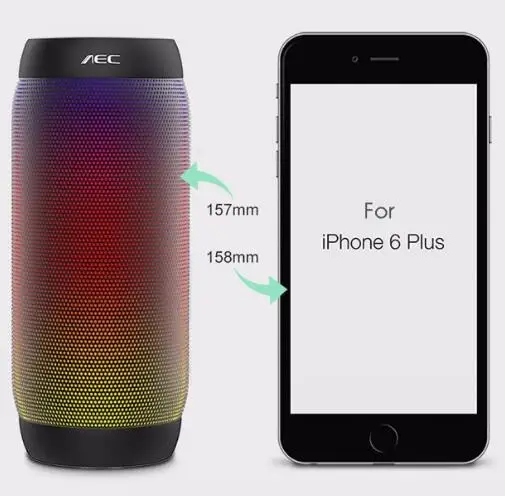 Wireless Waterproof Outdoor Speakers Support AUX TF Subwoofer Loudspeaker - ANKUX.COM