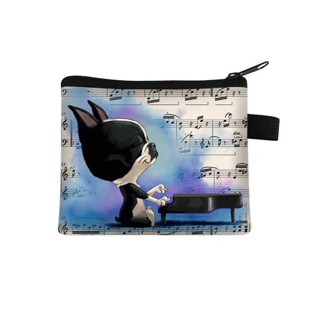 

Unique Design Boston Terrier Painting Coin Pouch For Women Coin Purses Girls Lipstick Card Bag Mini Wallets For Gift, Customized