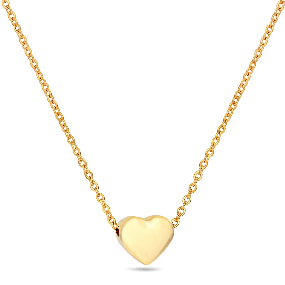 

New Stainless steel heart necklace for women Stainless steel chain Heart shape pendant necklace christmas gift