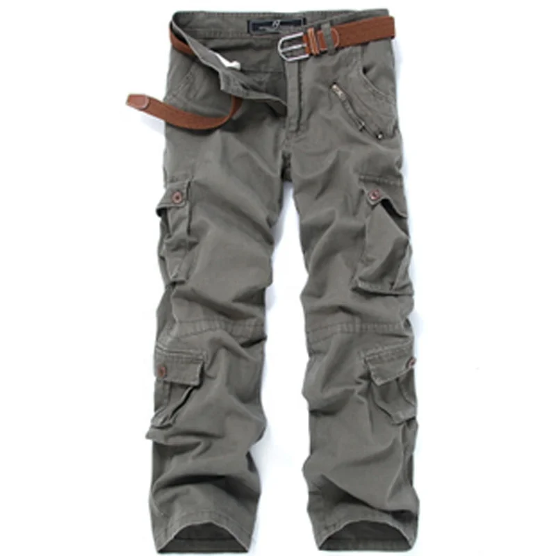 
Fashion Military Cargo Pants Men Loose Baggy Tactical Trousers Outdoor Casual Cotton Cargo Pants Men Multi Pockets Big size 