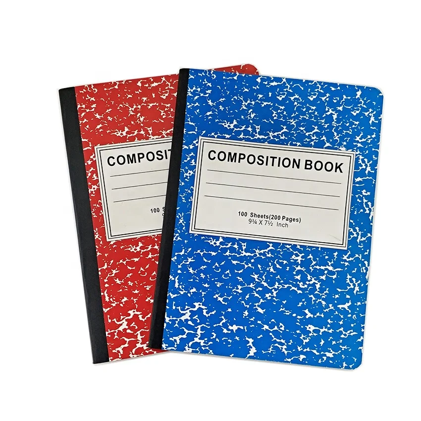 
72 / 100 sheets school notebook ordinary marble design composition books 