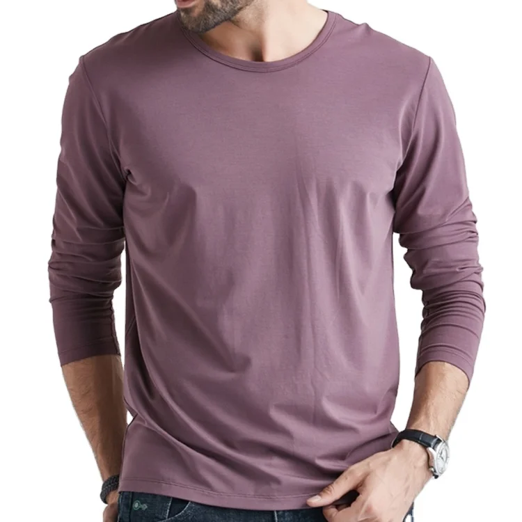 

100%cotton soft modal quick dry comfortable long sleeve shirt for man