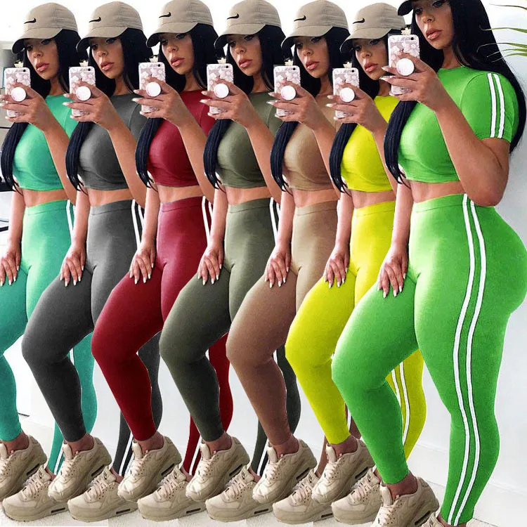 

20420-MX44 new design two piece sports yoga bodycon ladies jumpsuit