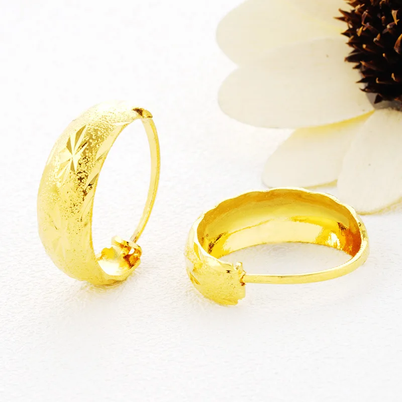 

Hot Sale Cheap Gold Plated Jewellery 14k Gold Jewelry 2021 New Design Dubai Women's Fashion Engraved Gypsophila Rings