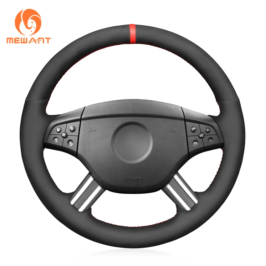 

Hand Stitching Soft Suede Steering Wheel Cover for Mercedes-Benz W164 M-Class ML350 ML500 X164 GL-Class GL450