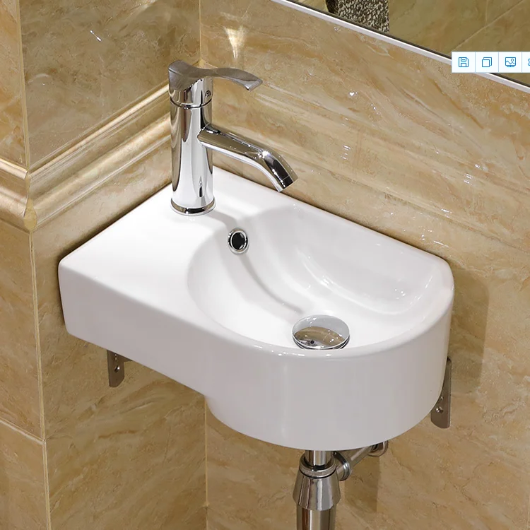 China best selling sanitary ware porcelain wall hung hair basin lavatory bathroom wash basin price cheep