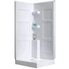 2019 square acrylic bathroom wall shower enclosure and base shower stall surround panel kit