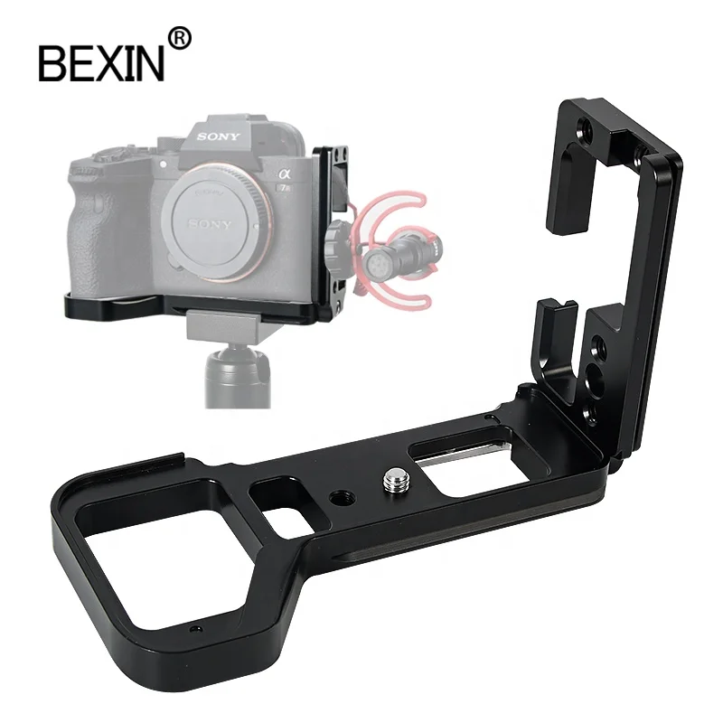 

Custom professional L shape holder bracket support vertical quick release plate hand grip for Sony camera Arca swiss A7R4/A7M4