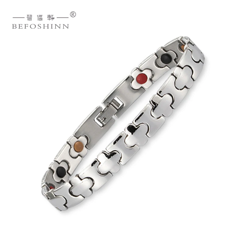 

Wholesale fashion hot selling men's 4-in-1 bio-titanium germanium magnetic health energy bracelet