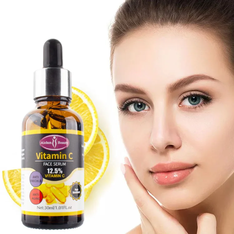 

Aichun Beauty High Quality whitening organic vitamin c face serum, Orange
