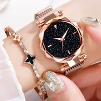 

Women Watches Casual Mesh Magnet Buckle Starry Sky Watches For Women Ladies Dress Quartz Wristwatch Montre Femme Reloj Mujer