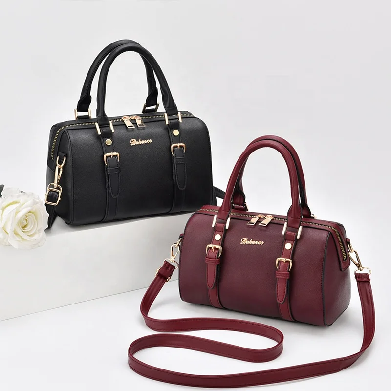 

2021 New Fashion Leather Purses Zipper Hand Bags Women Handbags Ladies Shoulder