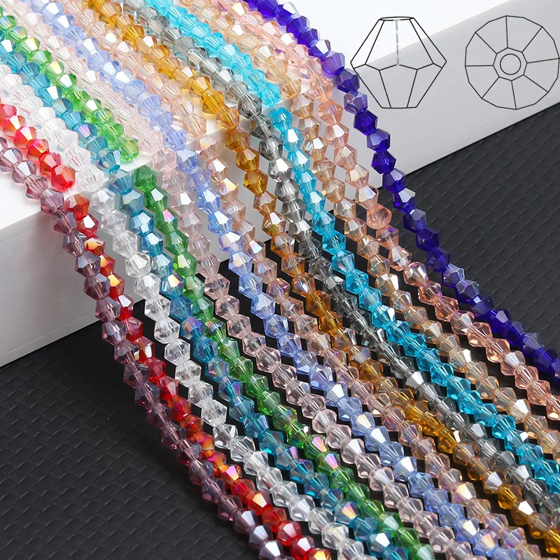 

JC Crystal bicone beads Multi Color loose beads wholesale for jewelry making crystal beads 4mm