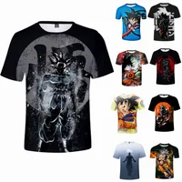 

T Shirts Custom Printing T-shirts Dragon Ball Z Super Saiyan Son Goku Anime Summer 3D Print Cartoon Fashion T Shirt