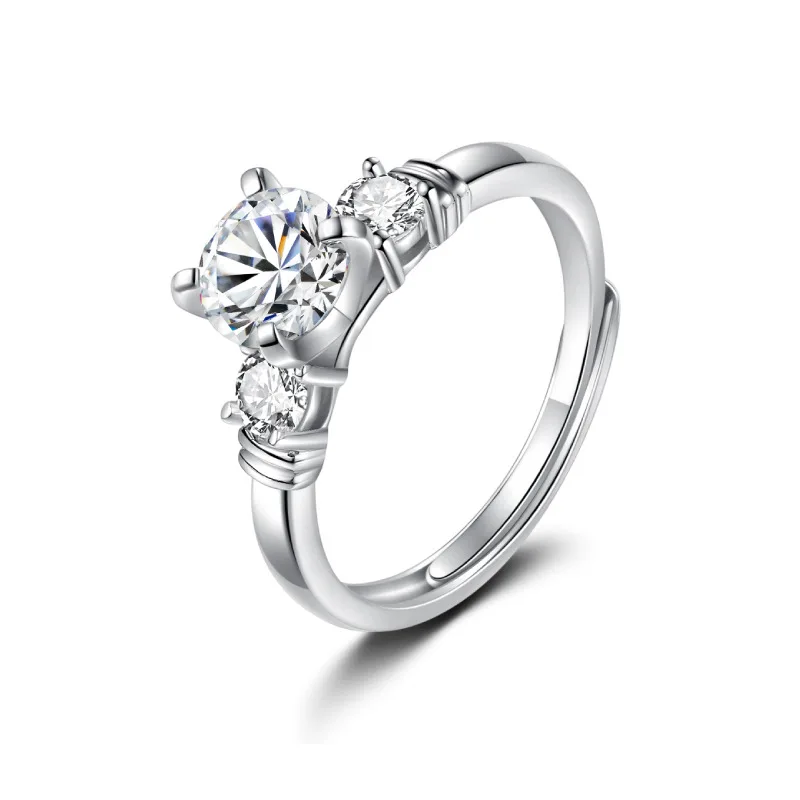 

High End Moissamite Fashion Jewelry 925 Sterling Silver Rings Women