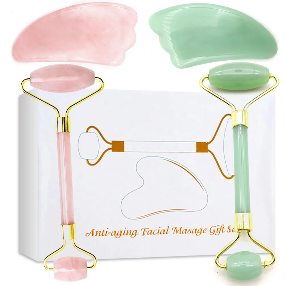 

Jade Roller For Facial Lifting, Anti-aging Massage Tool For Skin