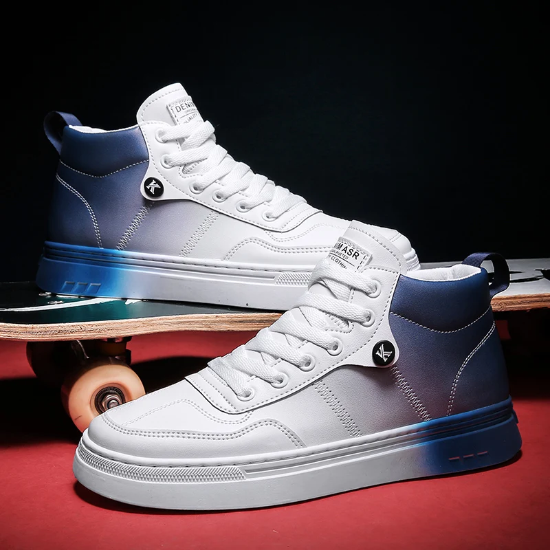 

Drop shipping wholesale fashion shoes sneaker man PU sport casual shoes high quality walking style shoes