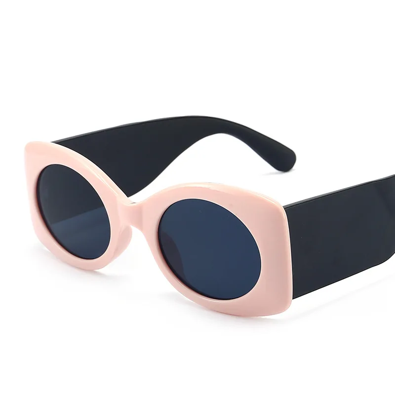 

Oval retro sunglasses fashion men's wide-leg glasses are easy to match with multicolor sunglasses for women, As the picture shows