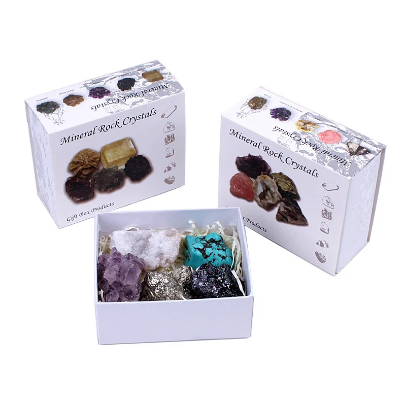 

Wholesale Geological Science Teaching Gift Box Of Natural Crystal Or Mineral Raw Stone