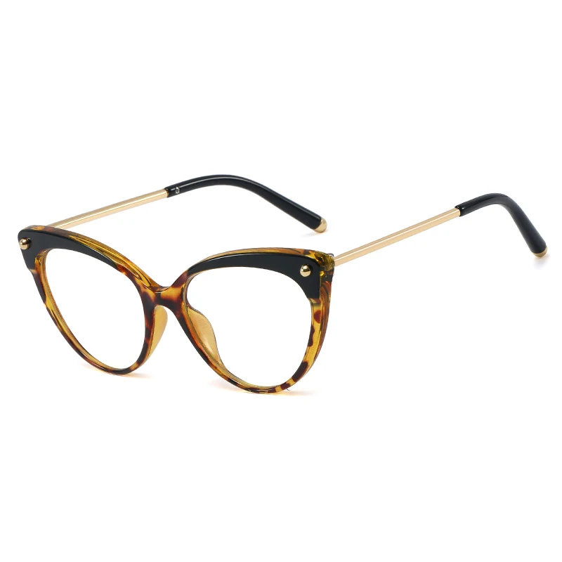 

2022 new arrival metal eyeglasses anti blue blight optical frames woman TR90 blue light blocking glasses UV blue blockers, Custom logo