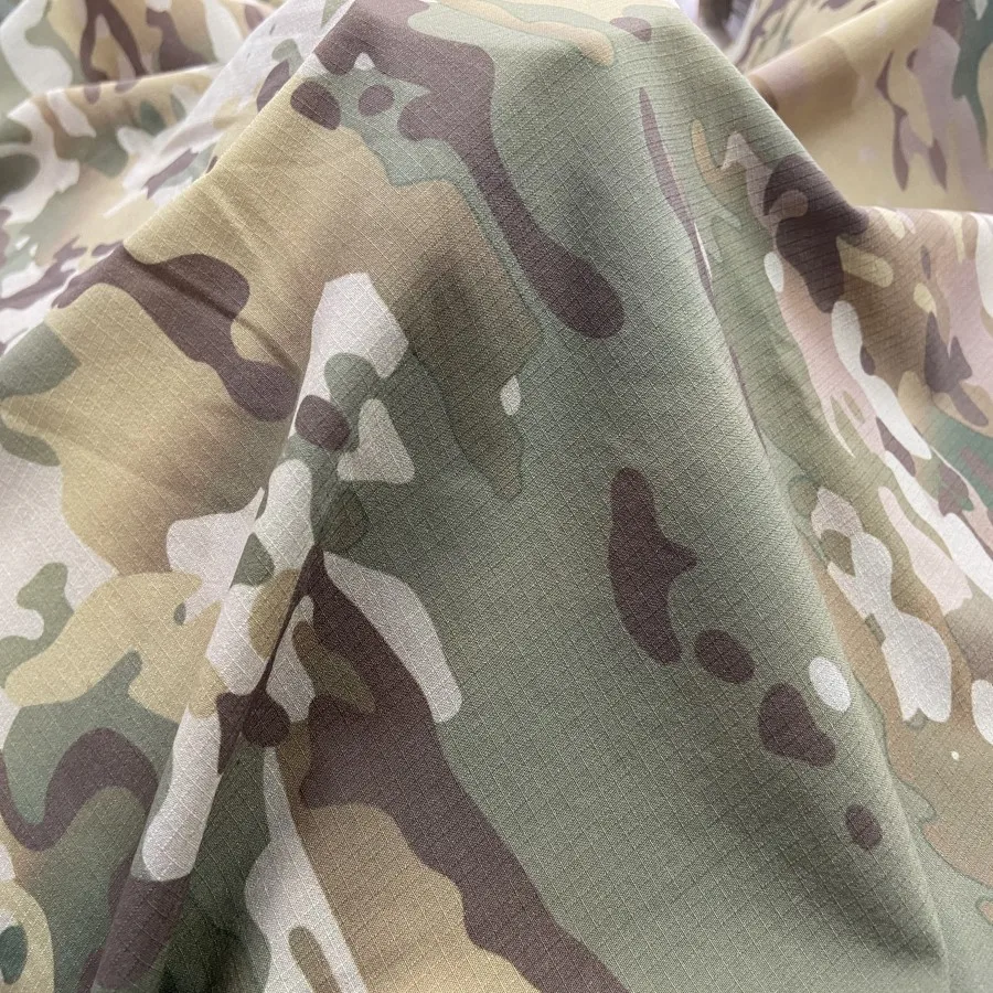 94% Polyester 6% Spandex Camouflage 4 Way Stretchable Ripstop Fabric ...