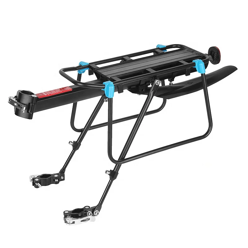 

Quick Release Universal Mountain Road 110-165lbs Bicycle Cargo Rack Rear With Mudguard, Black