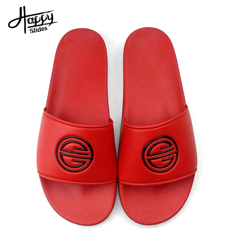 

Happyslides Embossed Slide Sandal Men Sandals Slipper Manufacturer Wholesale Custom Slides