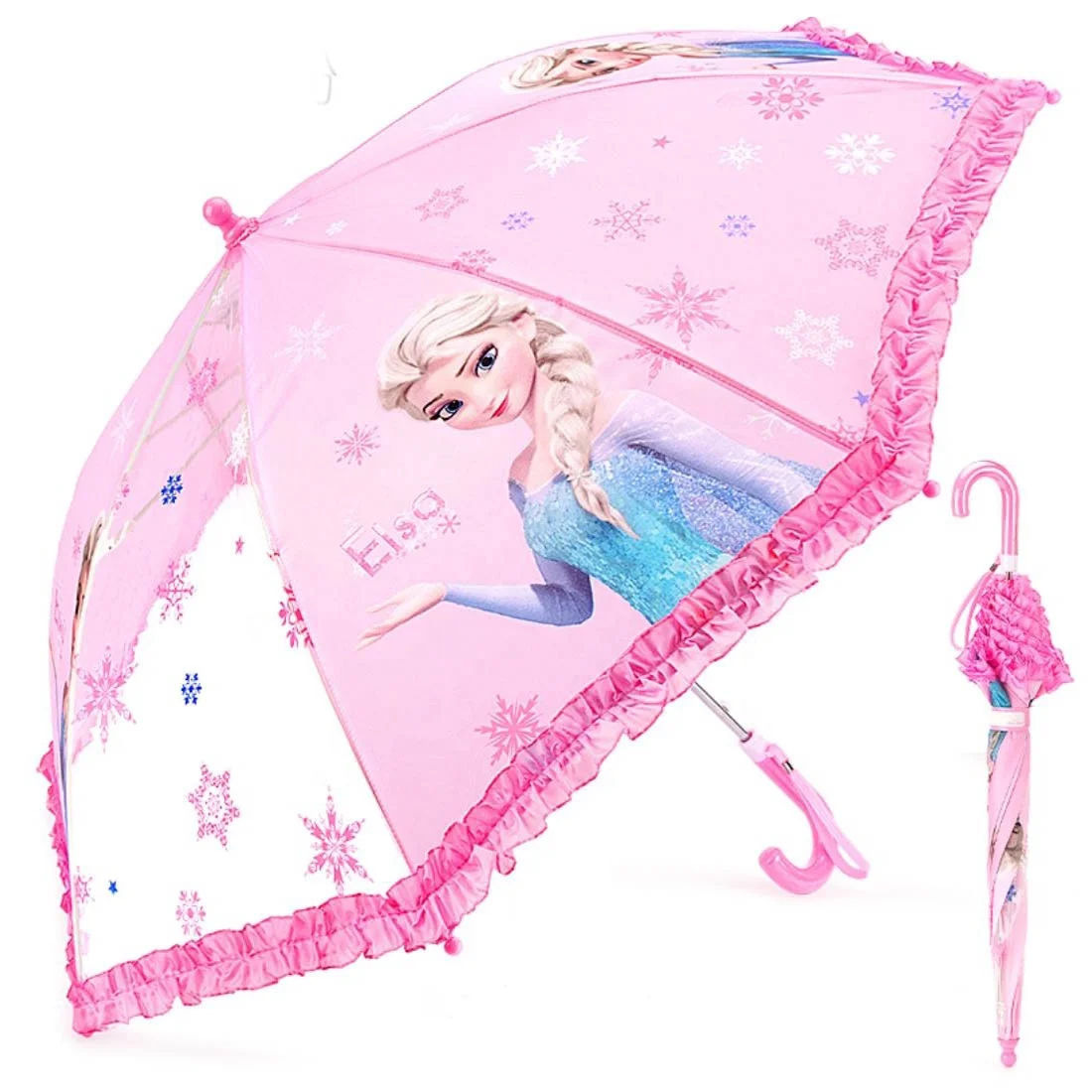 

190T Polyester Child Size Nylon Kid Cartoon Princess Plain Umbrella