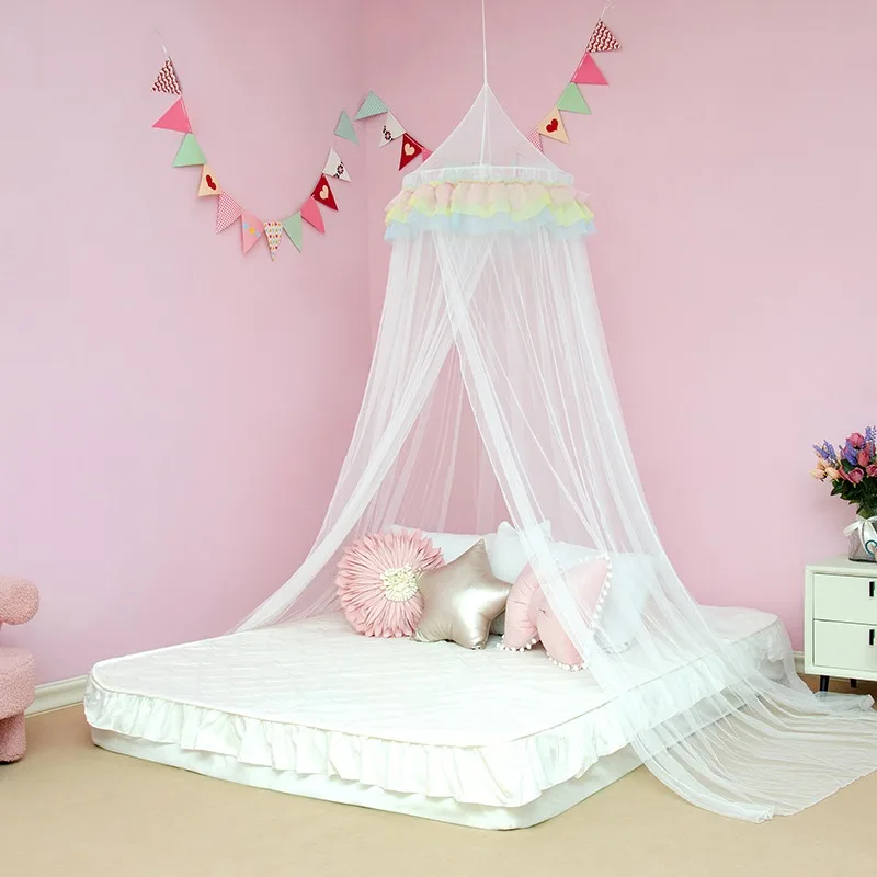 round mosquito net for baby 100% polyester bed canopy