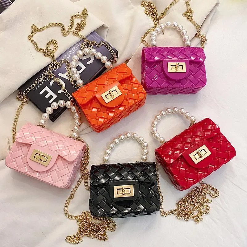 

Bright Neon Color Fashion Jelly Bags Crossbody Women Handbags Mini Purses Wristlet Bag for Girls 2021