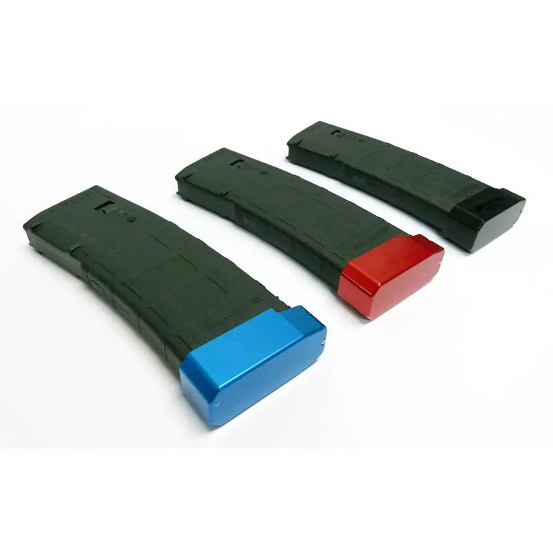 

.223/5.56 Tactical PG Magazine Extension M4/AR-15 Base Pad, Black/red/blue