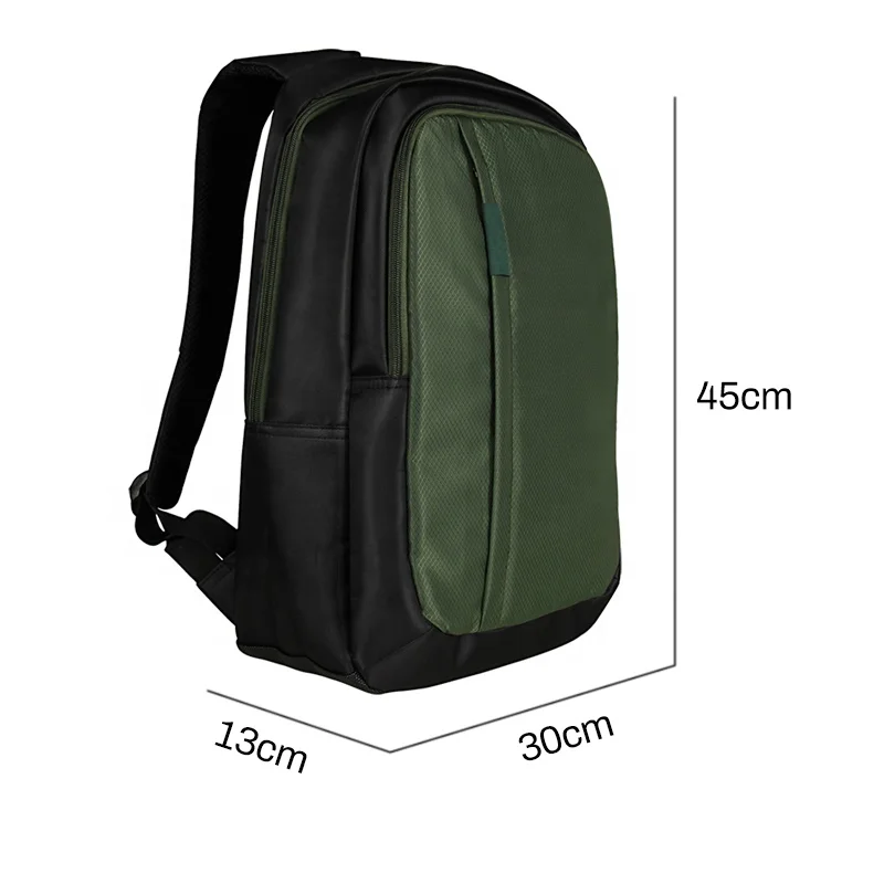 

Fashion Mens Antitheft Usb Charging Briefcase Business Travel Multifunction Laptop Backpack, Black+ army green