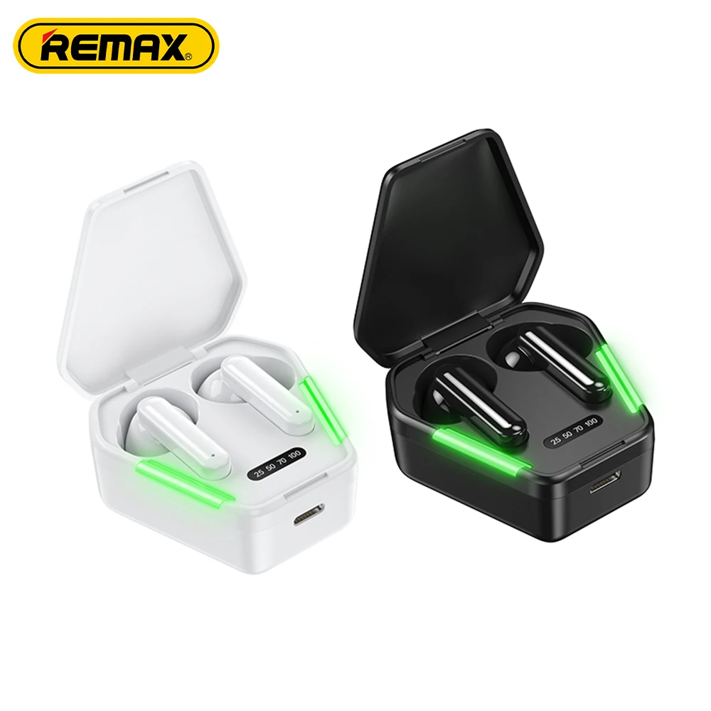 

Remax TWS-30 bluetooth 5.0 Earphone gaming In ear headset headphones Game True Wireless Stereo No delay Earphone