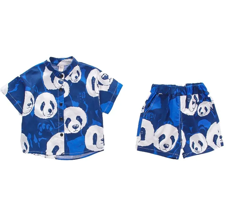 

Kids Girls Popular Panda Pattern Shirt And Short Baby Girls Clothes Clothing Sets
