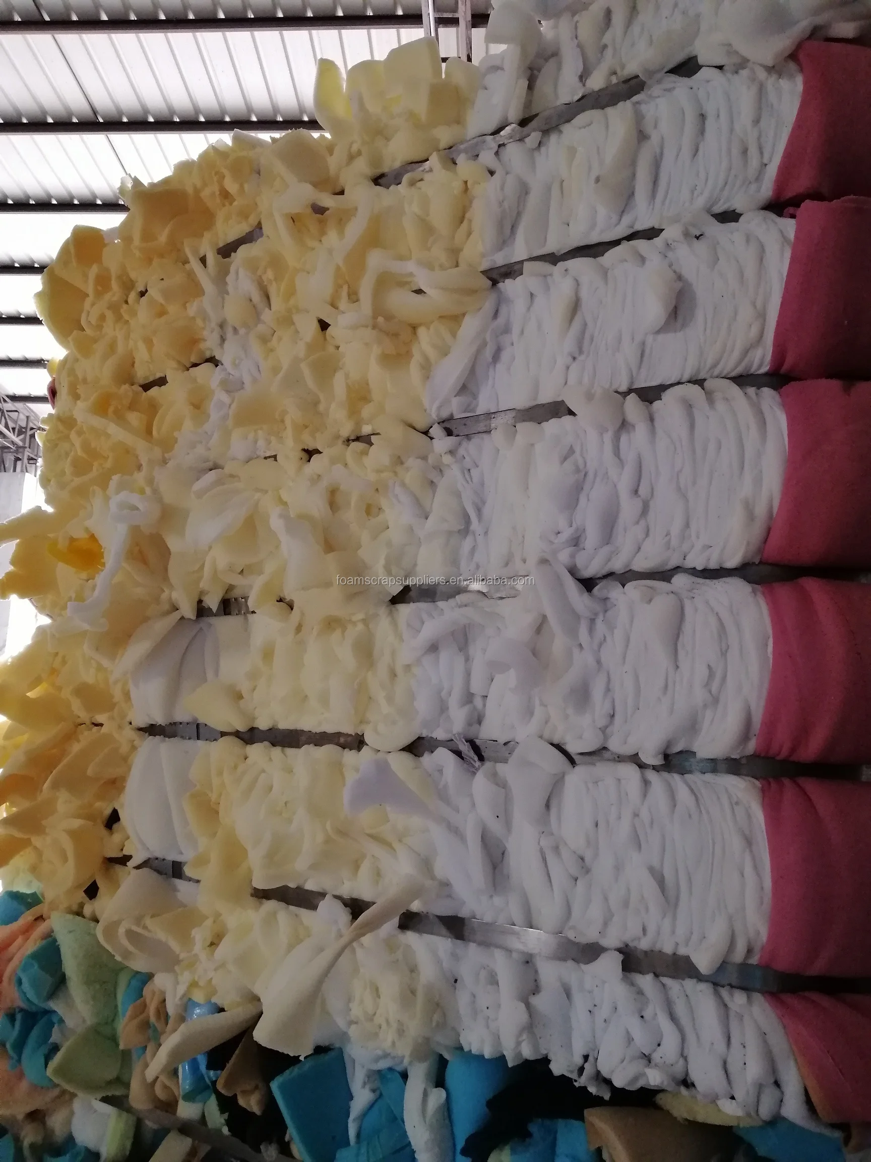 Grade A Pu Scrap Foam Polyurethane Sponge Cut Trims For Rebonding