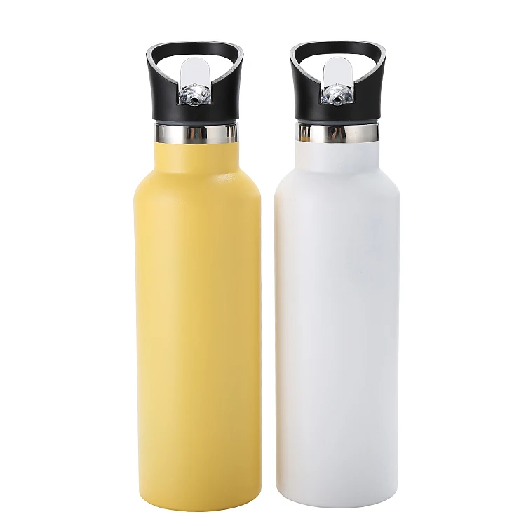 

Mikenda Double wall stainless steel thermos/stainless steel vacuum flask/thermos bottle with straw, Customized pantone color