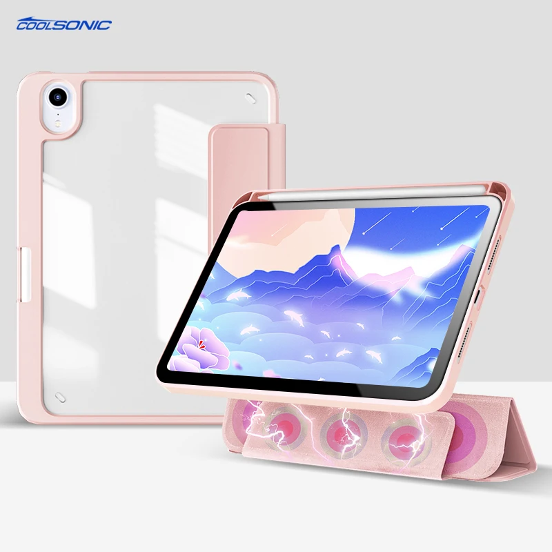 

Slim Lightweight Anti-Drop Protective Tri-fold Cover Aurora Charging Tablet Cover For iPad Pro 11 2018/2020/2021