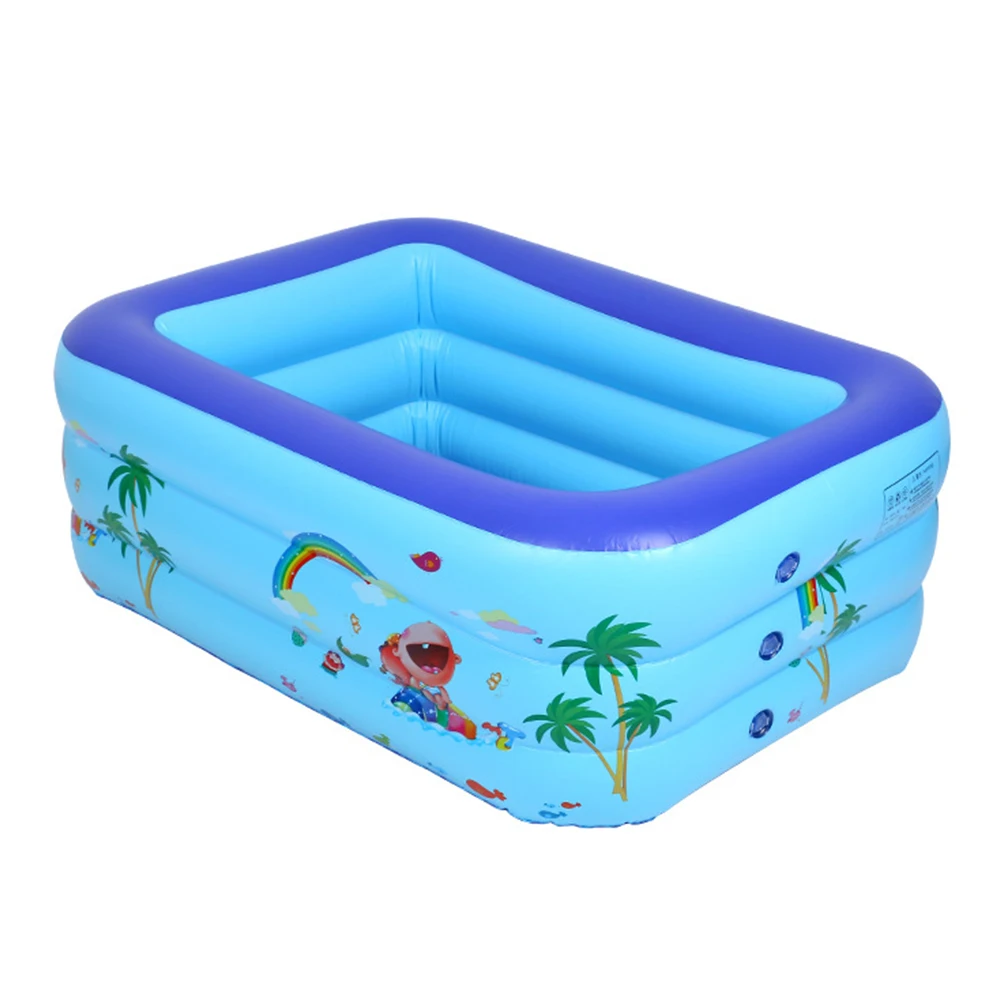 

FunFishing Rectangular Thick PVC Family Adults Kids Inflatable Swimming Pools For Summer Party