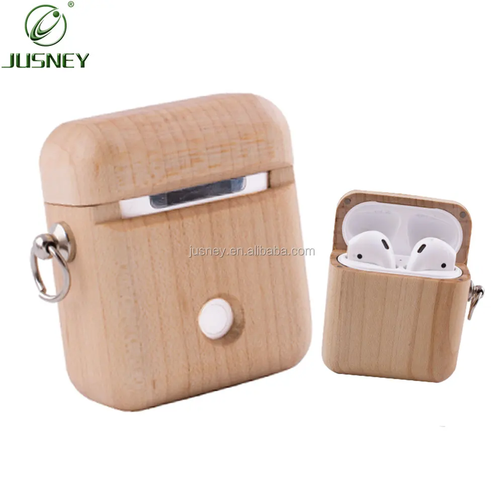 

2019 Protective Case Cover for Air pods Charging Case With Wireless earphone Skin wooden case for Airpod 1/2