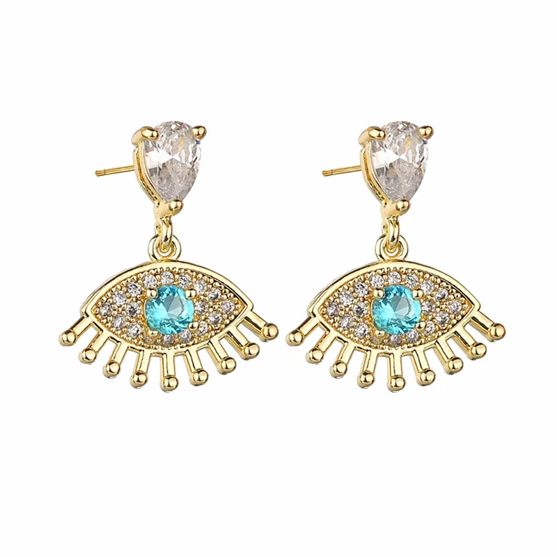 

925 Silver Needle Evil's Eye Silver Jewelry Earrings stud Earrings hot sale