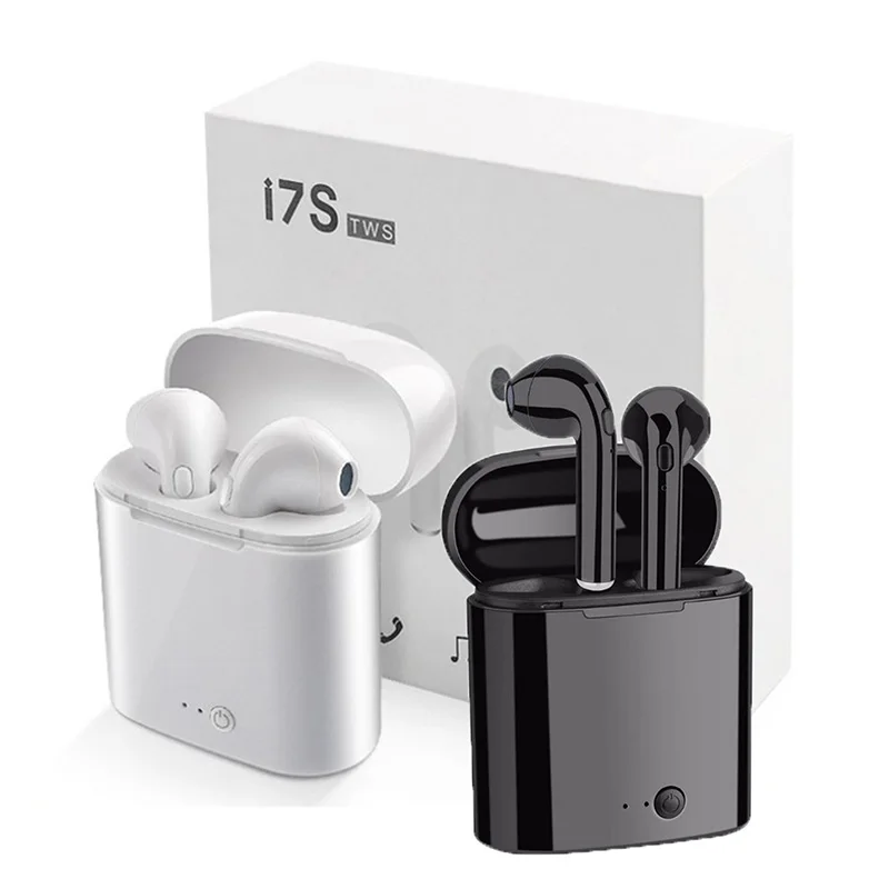 

Top Selling i7S TWS Wireless Headphone Portable Wireless Earphone i7S TWS With Charging Box Wireless Earbuds For IOS and Android, White.black